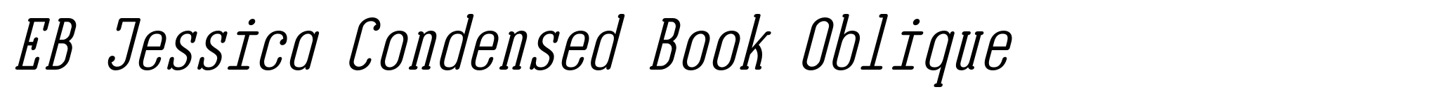EB Jessica Condensed Book Oblique image
